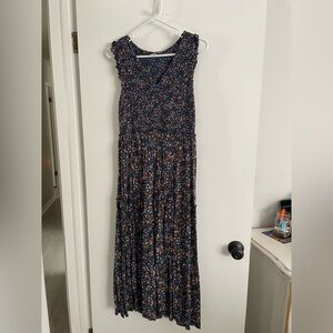 Blue Floral Maxi Dress